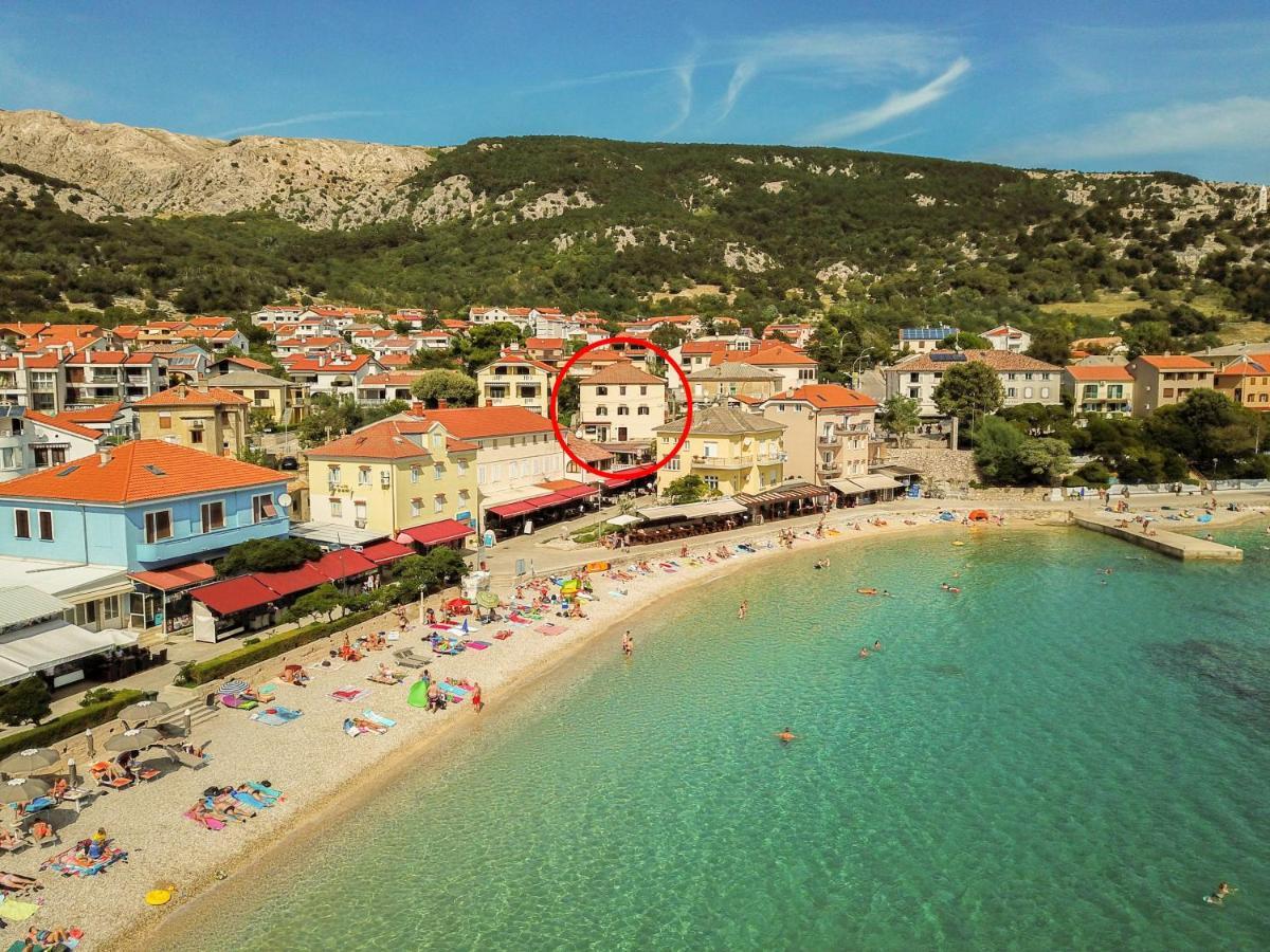 Apartments Marin With Sea View Baska  Bagian luar foto